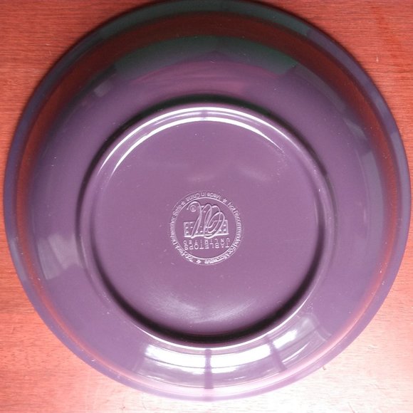 NWOT Set of 4 Melamine Cereal Bowls w/Grape Design - Picture 3 of 5